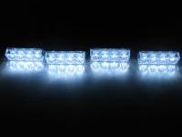 Emergency Strobe Warning Flash Led 4x4 High Power Grill Light LightBar 16W White