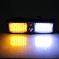 86LED Super Bright Car Truck Emergency LED Visor Lights Strobe Light Amber&White