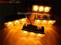 Super bright LED Strobe Light 12 LED Emergency Vehicle Flashing Light for Front Grille/Deck 