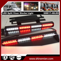 12V 48 LED 15 modes Flashing Led Warning Strobe Split Mount Deck Dash Light bar