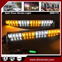 Interior Emergency LightBar White Strobe 32 LED Light Bar Split Visor Dash Deck with New Digital Con