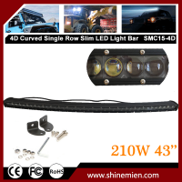 43inch 210W 4D Single Row CR EE Slim Led Offroad Light Bar Spot Boat 4WD Truck Underwater High Power